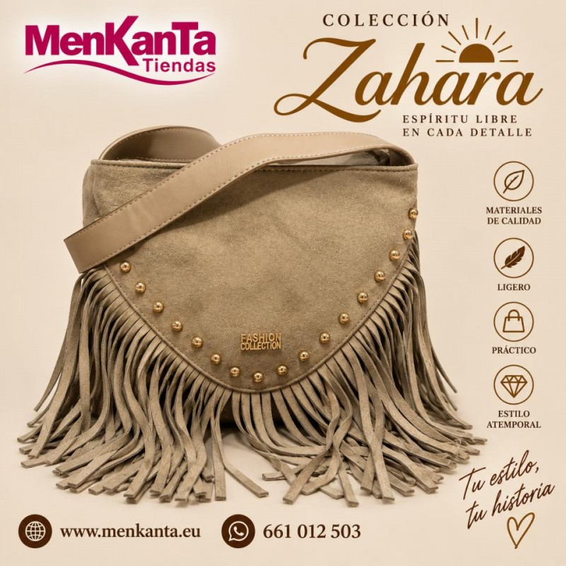 BBOLSO BANDOLERA COLECCION ZAHARA FLECO