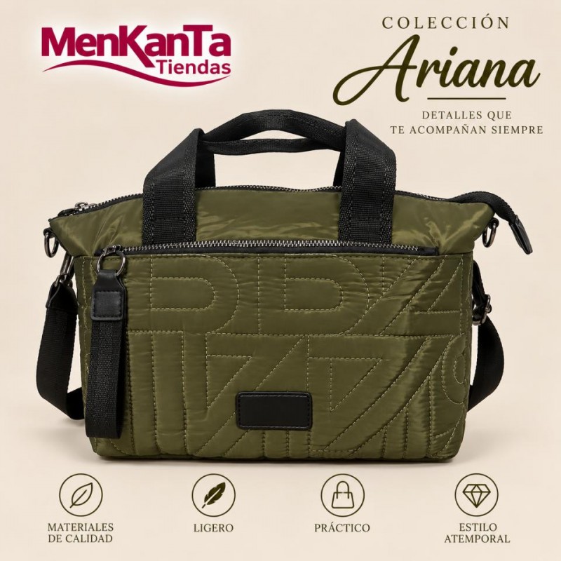 BOLSO COLECCION ARIANA DOS ASAS Y BANDOLERA