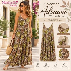 VESTIDO ADRIANA LARGO TIRANTE FINO