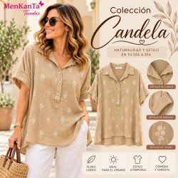 BLUSA CANDELA MANG CORTA 