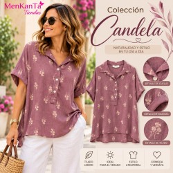 BLUSA CANDELA MANG CORTA 