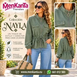 CHAQUETA NAYLA CON TACHULAS