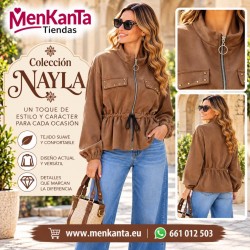 CHAQUETA NAYLA CON TACHULAS