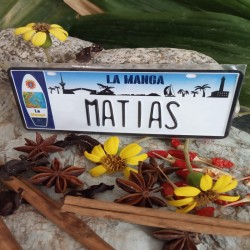 Placa Personalizada Matias