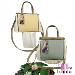 BOLSO TANIA CON DOS ASAS Y BANDOLERA 