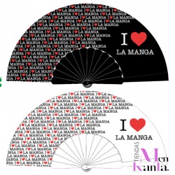 ABANICO LOVE LA MANGA PLASTICO