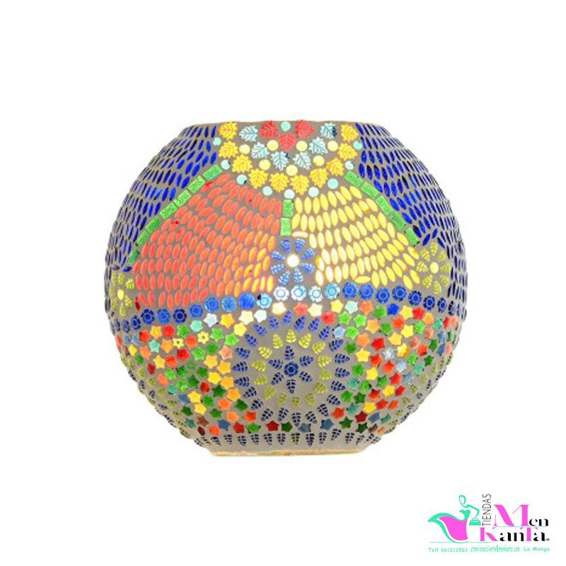 LAMPARA CRISTAL INDIA OVALADA  25 cm  LAMPARA SETA