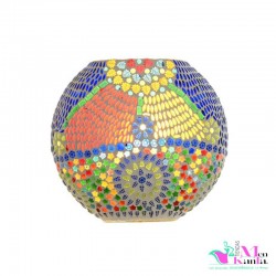 LAMPARA CRISTAL INDIA OVALADA  25 cm  LAMPARA SETA