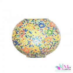 LAMPARA CRISTAL INDIA OVALADA  25 cm  LAMPARA SETA