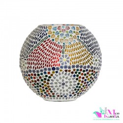 LAMPARA CRISTAL INDIA OVALADA  25 cm  LAMPARA SETA