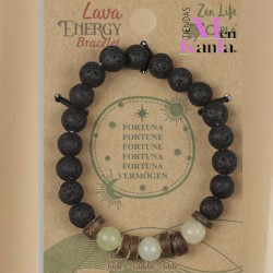 PULSERA LAVA FORTUNA CON JADE