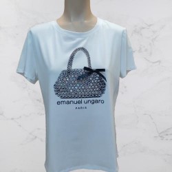 CAMISETA BOLSO LENTEJUELAS MANGA CORATA