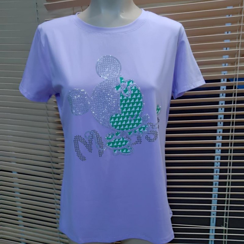 CAMISETA MIK PIEDRAS MANGA CORATA