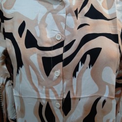 CAMISA ESTAMPADA ETNICA MANGA LARGA