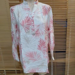 BLUSA ESTAMPADA ROMBO MANGA LARGA