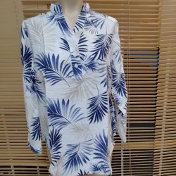 BLUSA ESTAMPADA ROMBO MANGA LARGA