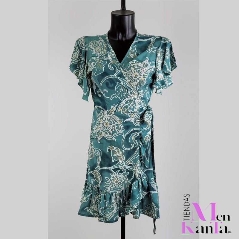 VESTIDO CAROLA CORTO CRUZAO