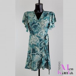 VESTIDO CAROLA CORTO CRUZAO