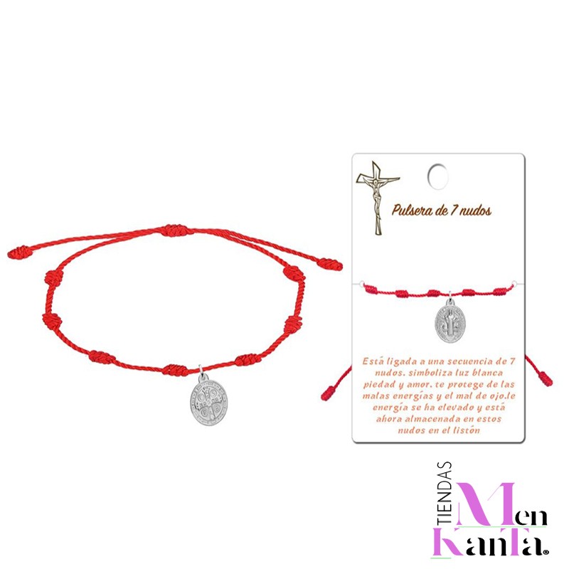 PLUSERA SAN BENITO 7 NUDO MEDALLA PLATEADA  MOD 1