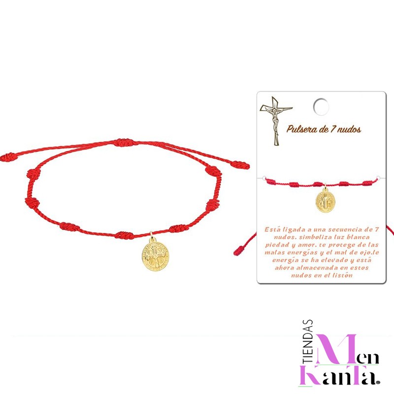 PLUSERA SAN BENITO 7 NUDO MEDALLA  DORADA MOD 1