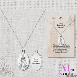 COLGANTE VIRGEN DE LA FUENSANTA ACERO PLATEADO