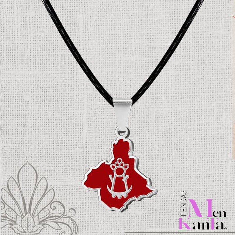 COLGANTE MAPA REGION DE MURCIA ACERO PLATEADO