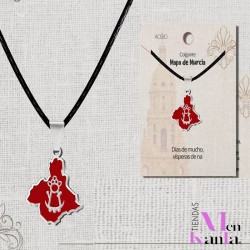 COLGANTE MAPA REGION DE MURCIA ACERO PLATEADO