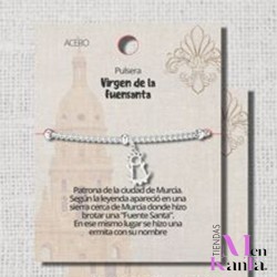 PULSERA VIRGEN DE LA FUENSANTA ACERO PLATEADO 