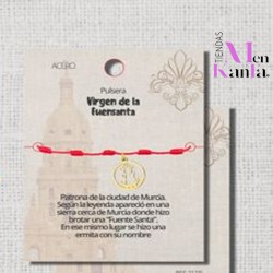 PULSERA 7 NUDOS VIRGEN DE LA FUENSANTA DORADA