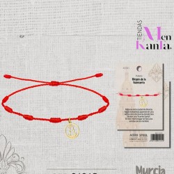 PULSERA 7 NUDOS VIRGEN DE LA FUENSANTA DORADA
