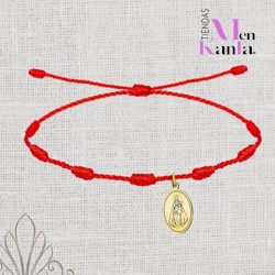 PULSERA 7 NUDOS VIRGEN DE LA FUENSANTA DORADA I