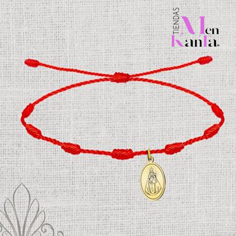 PULSERA 7 NUDOS VIRGEN DE LA FUENSANTA DORADA I