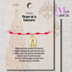 PULSERA 7 NUDOS VIRGEN DE LA FUENSANTA DORADA I