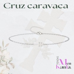 PULSERA CRUZ DE CARAVACA ACERO PLATEADA