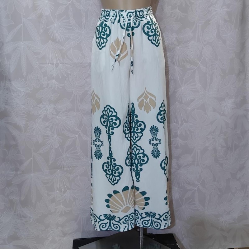 PANTALON NURIA LARGO CON BOLSILLOS