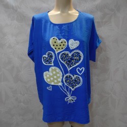 BLUSA CORAZON MANGA CORTA