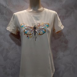 CAMISETA LIBELULA LENTEJUELAS