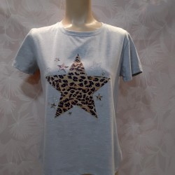 CAMISETA ESTRELLAS CON BRILLO