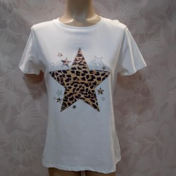 CAMISETA ESTRELLAS CON BRILLO
