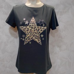 CAMISETA ESTRELLAS CON BRILLO