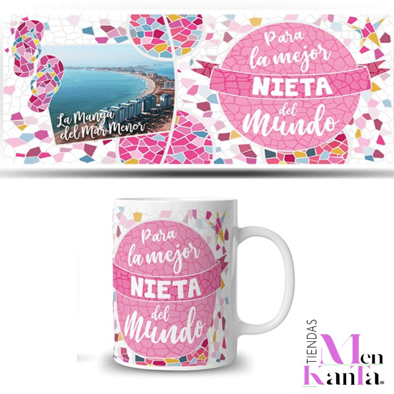 TAZA MEJOR NIETA FOTO LA MANGA