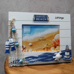 MARCO DECORACION MARINERA BEACH HORIZONTAL 18X13