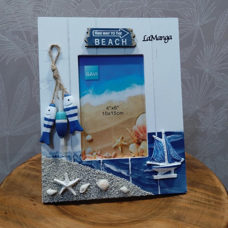 MARCO DECORACION MARINERA BEACH VERTICAL 10X15
