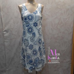 VESTIDO SALOME CUELLO PICO SIN MANGA