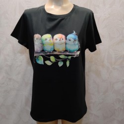 CAMISETA PAJARITOS BRILLO