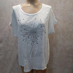 BLUSA MANGA CORTA REJILLA HOMBRO 