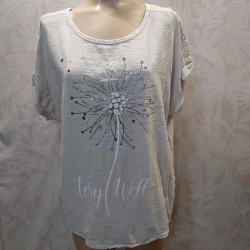 BLUSA MANGA CORTA REJILLA HOMBRO 