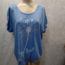 BLUSA MANGA CORTA REJILLA HOMBRO 