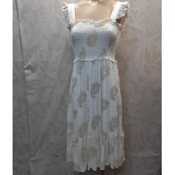 VESTIDO CLOE TIRNATE Y NIDO DE ABEJA PECHO