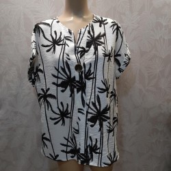 BLUSA MANGA CORTA PALMERA